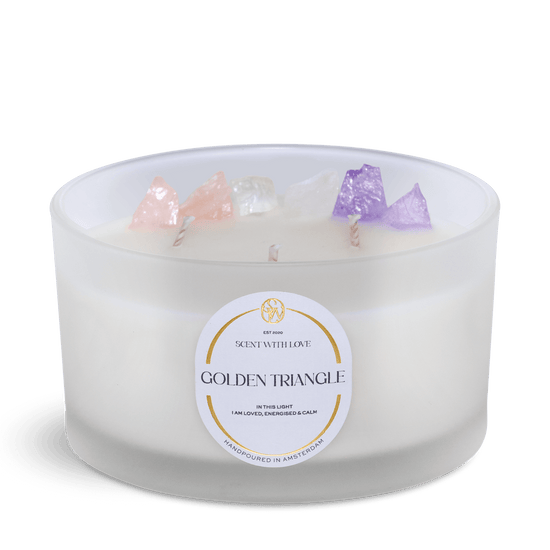 Golden Triangle Candle Large
