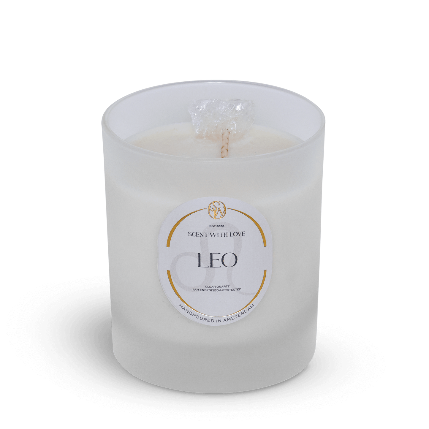 Zodiac Candle | Leeuw Frosted