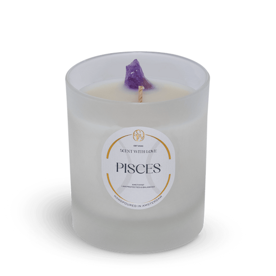 Zodiac Candle | Vissen Frosted