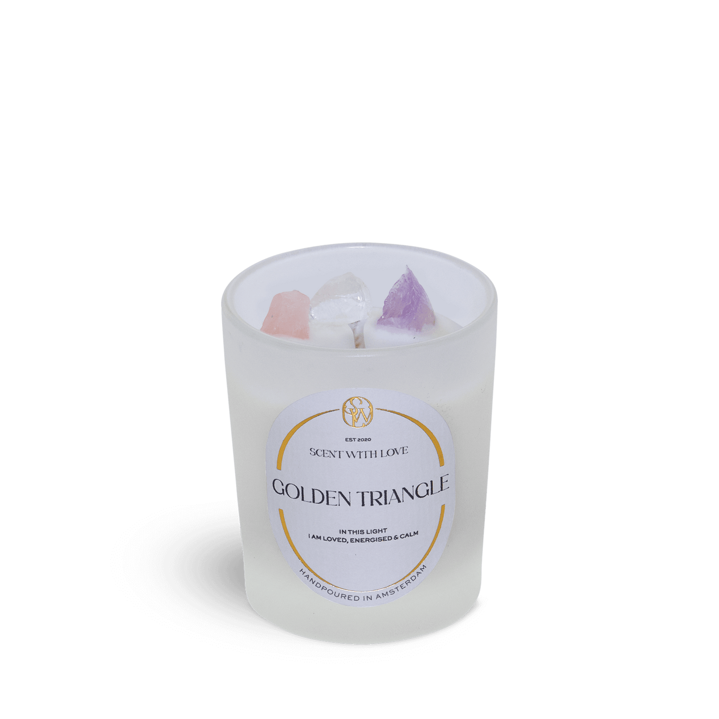 Small Golden Triangle Candle