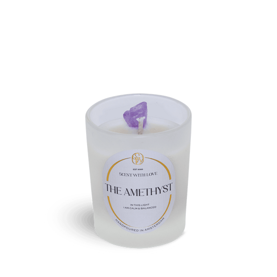 Small Amethyst Candle
