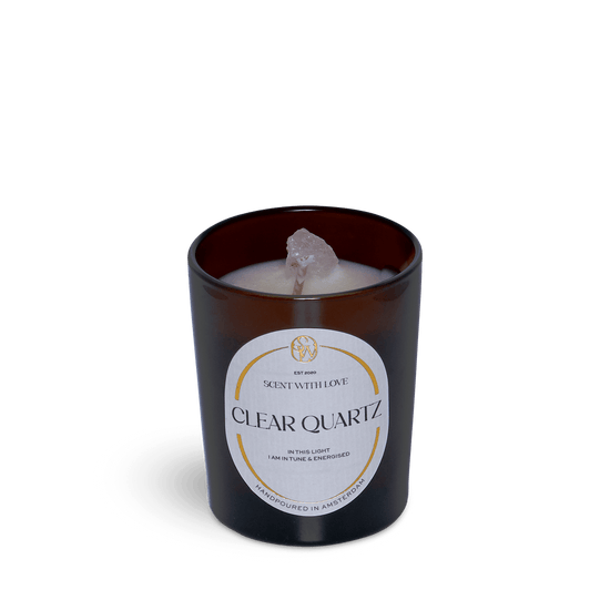 Small Clear Quartz Candle