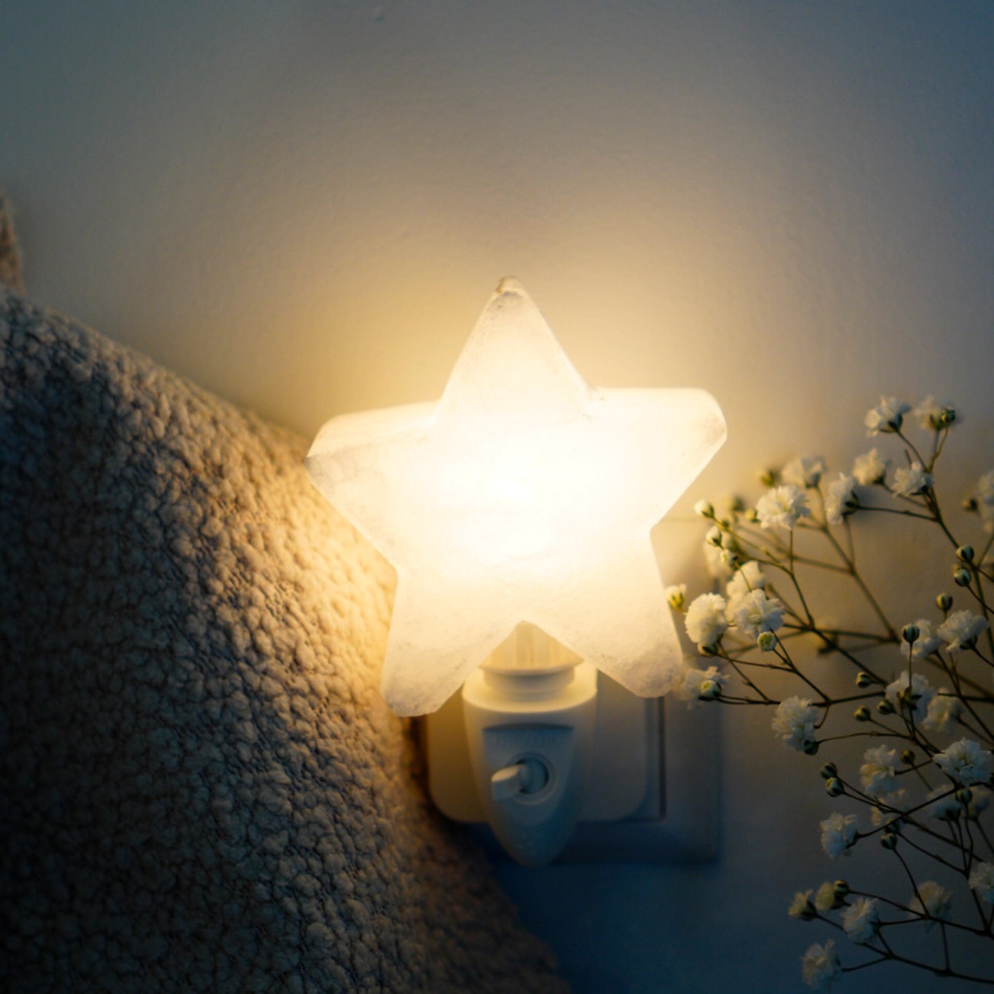 Starlight Zout Nachtlampje wit