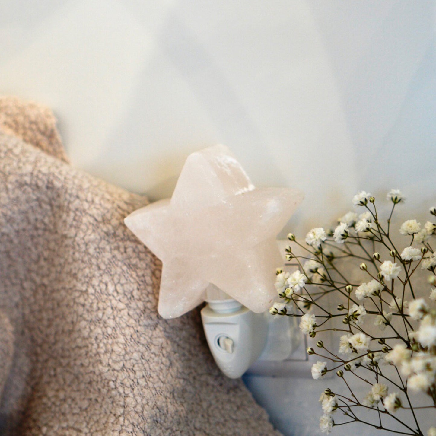 Starlight Zout Nachtlampje wit